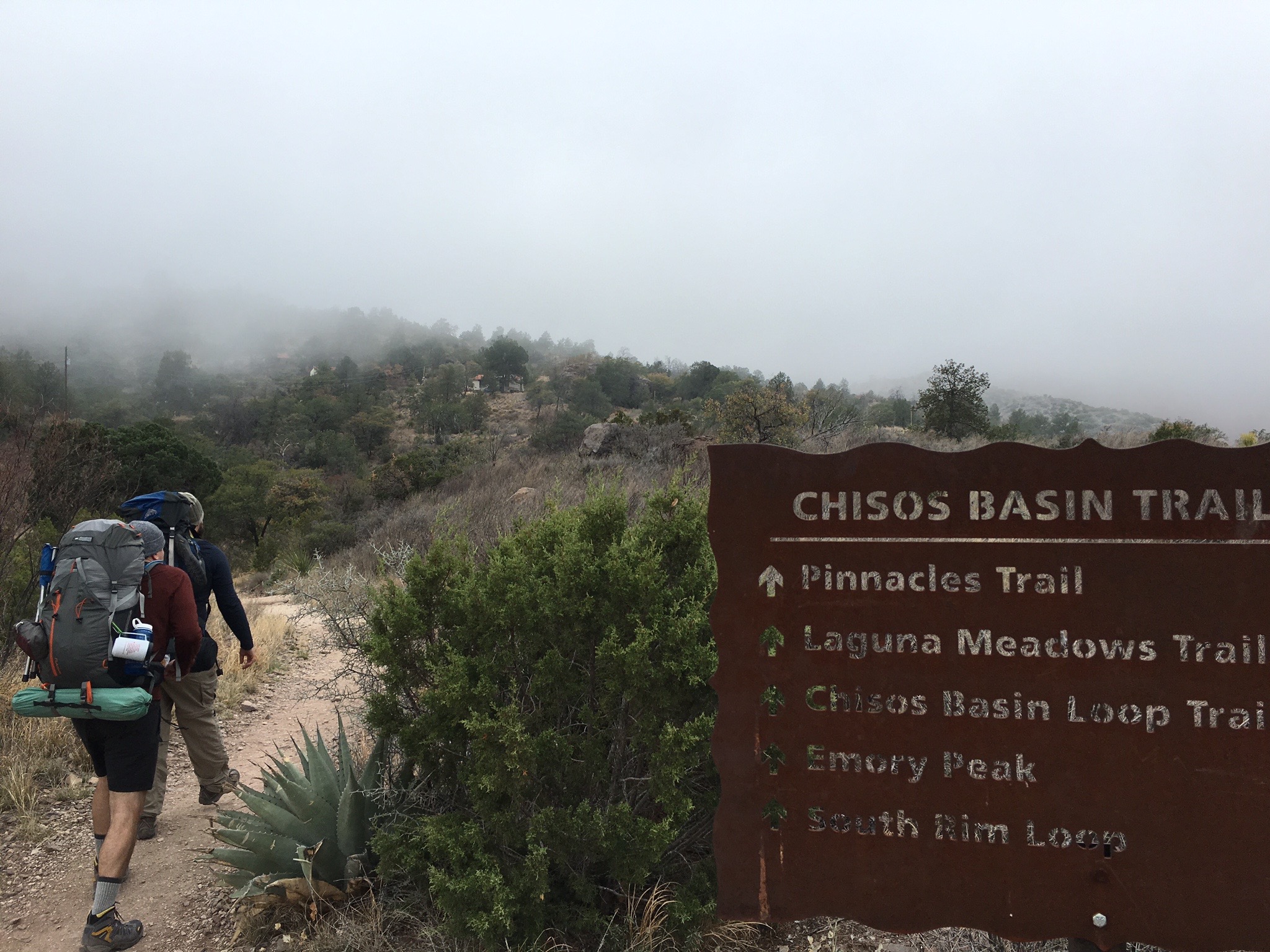 pinnicles trail sign