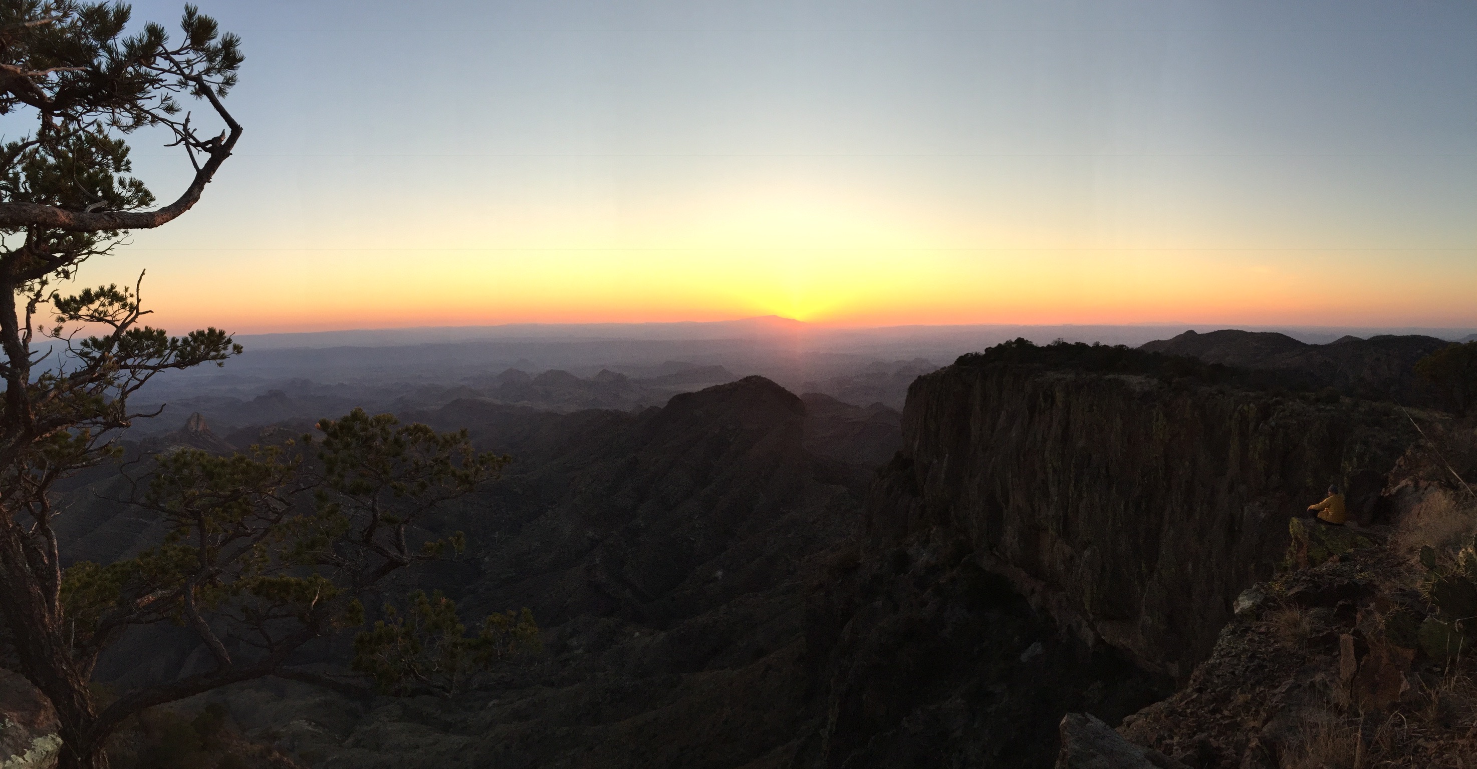 south rim sunset austin dark